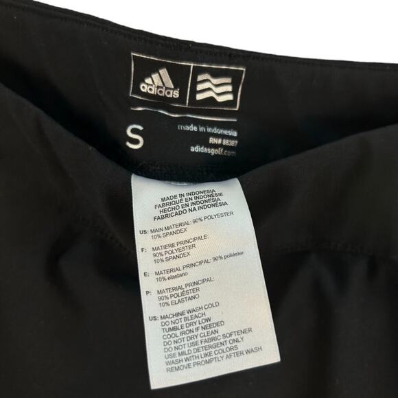 Adidas Skort Women's S Black White A-Line Mini Lined Stretch Pockets Activewear - Picture 3 of 13